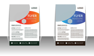 a templates of a4 flyer template, modern template, in Gradient color, and modern design, perfect for creative professional business