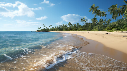 Obraz premium beach with palm trees