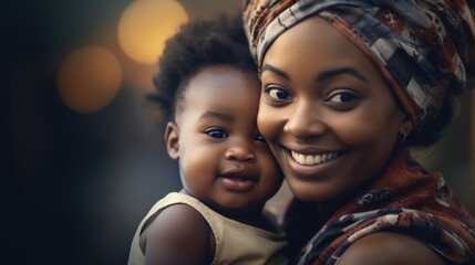Mother's day. Love of a mother and baby. Family concept - obrazy, fototapety, plakaty