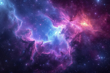 Fototapeta na wymiar Colorful space galaxy cloud nebula. Stary night cosmos. Universe science astronomy.