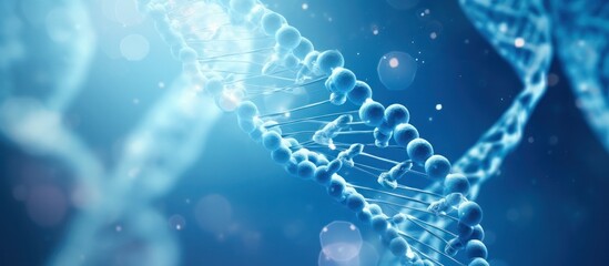 Human spiral DNA structure - obrazy, fototapety, plakaty