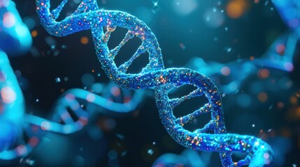 Human spiral DNA structure - obrazy, fototapety, plakaty
