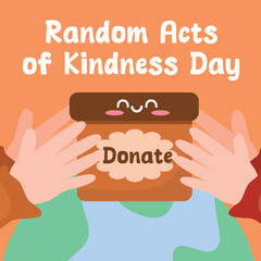 For the Random Acts of Kindness Day celebration, this vector graphic of the holiday is perfect.