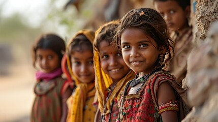 A happy village filled with Tibetan children