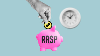 RRSP Registered Retirement Saving Plan is shown using the text