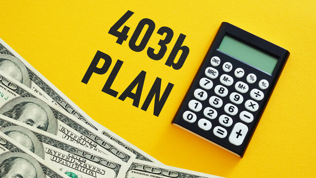 403b plan is shown using the text