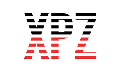 XPZ three initial letter iconic line negative space minimal logo design vector template. monogram, abstract, wordmark, business, typography, minimalist, brand, company, flat, modern, unique, simple