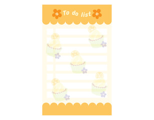 Cute cupcake muffin design vector art with decorative elements. 