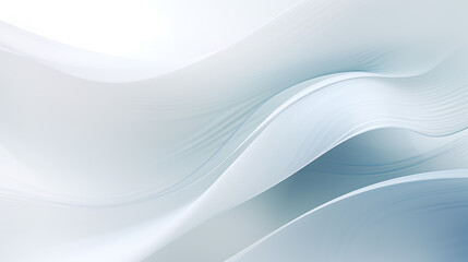 Fototapeta premium White and light grey abstract wave background. Modern lines form an elegant, luxurious, smooth, and clean texture. Gives the design an exclusive feel. Created with Generative AI.