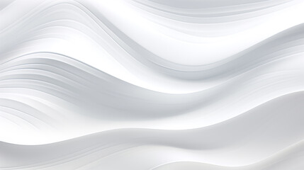 White and light grey abstract wave background. Modern lines form an elegant, luxurious, smooth, and clean texture. Gives the design an exclusive feel. Created with Generative AI.