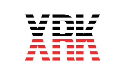 XRK three initial letter iconic line negative space minimal logo design vector template. monogram, abstract, wordmark, business, typography, minimalist, brand, company, flat, modern, unique, simple