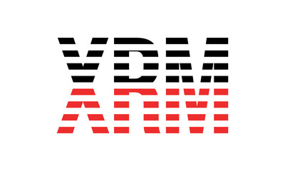 XRM three initial letter iconic line negative space minimal logo design vector template. monogram, abstract, wordmark, business, typography, minimalist, brand, company, flat, modern, unique, simple