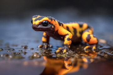 Feuersalamander (Salamandra salamandra), Generative AI
