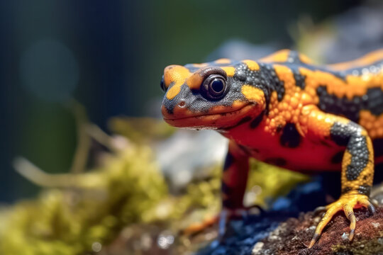 Feuersalamander (Salamandra salamandra), Generative AI
