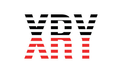 XRY three initial letter iconic line negative space minimal logo design vector template. monogram, abstract, wordmark, business, typography, minimalist, brand, company, flat, modern, unique, simple