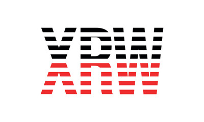 XSW three initial letter iconic line negative space minimal logo design vector template. monogram, abstract, wordmark, business, typography, minimalist, brand, company, flat, modern, unique, simple