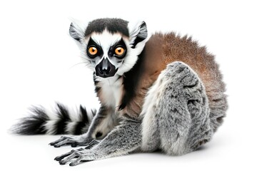 Fototapeta premium Lemur Isolated on white