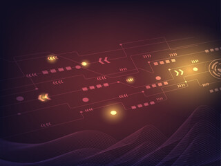  Abstract technology background vector illustration