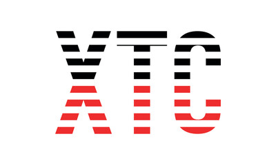 XTC three initial letter iconic line negative space minimal logo design vector template. monogram, abstract, wordmark, business, typography, minimalist, brand, company, flat, modern, unique, simple
