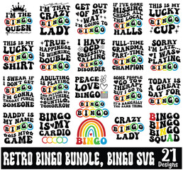 Retro Bingo Bundle, Bingo SVG