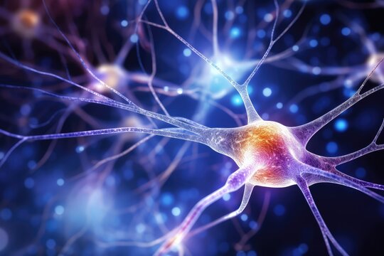 Neurotransmission excitatory glutamate and inhibitory GABA (Gamma-Aminobutyric Acid). Brain waves - alpha, beta, delta, theta - neural activities. Neuroimaging technologie: Electroencephalogram (EEG)