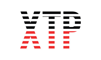 XTP three initial letter iconic line negative space minimal logo design vector template. monogram, abstract, wordmark, business, typography, minimalist, brand, company, flat, modern, unique, simple
