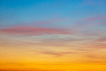 Morning and evening clouds and sky background,Orange Sky in the Evening,Dramatic and Wonderful...