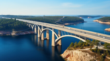 Obraz premium bridge over the river