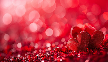 Valentine's Day Background Banner - Abstract Panorama 