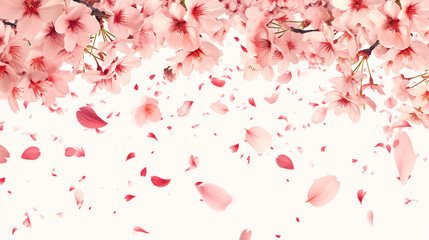 Japanese Sakura Pattern Background. Sakura flowers [Generative AI]
桜の和柄の背景画像