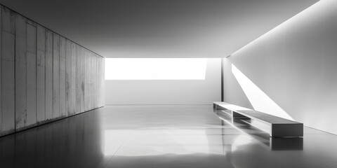 Minimalist architectural design composition