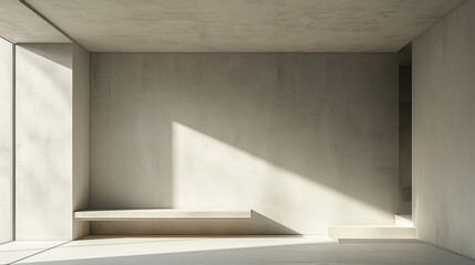 Fototapeta premium Minimalist architectural design composition