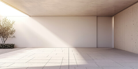 Obraz premium Minimalist architectural design composition