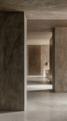 Minimalist architectural design composition