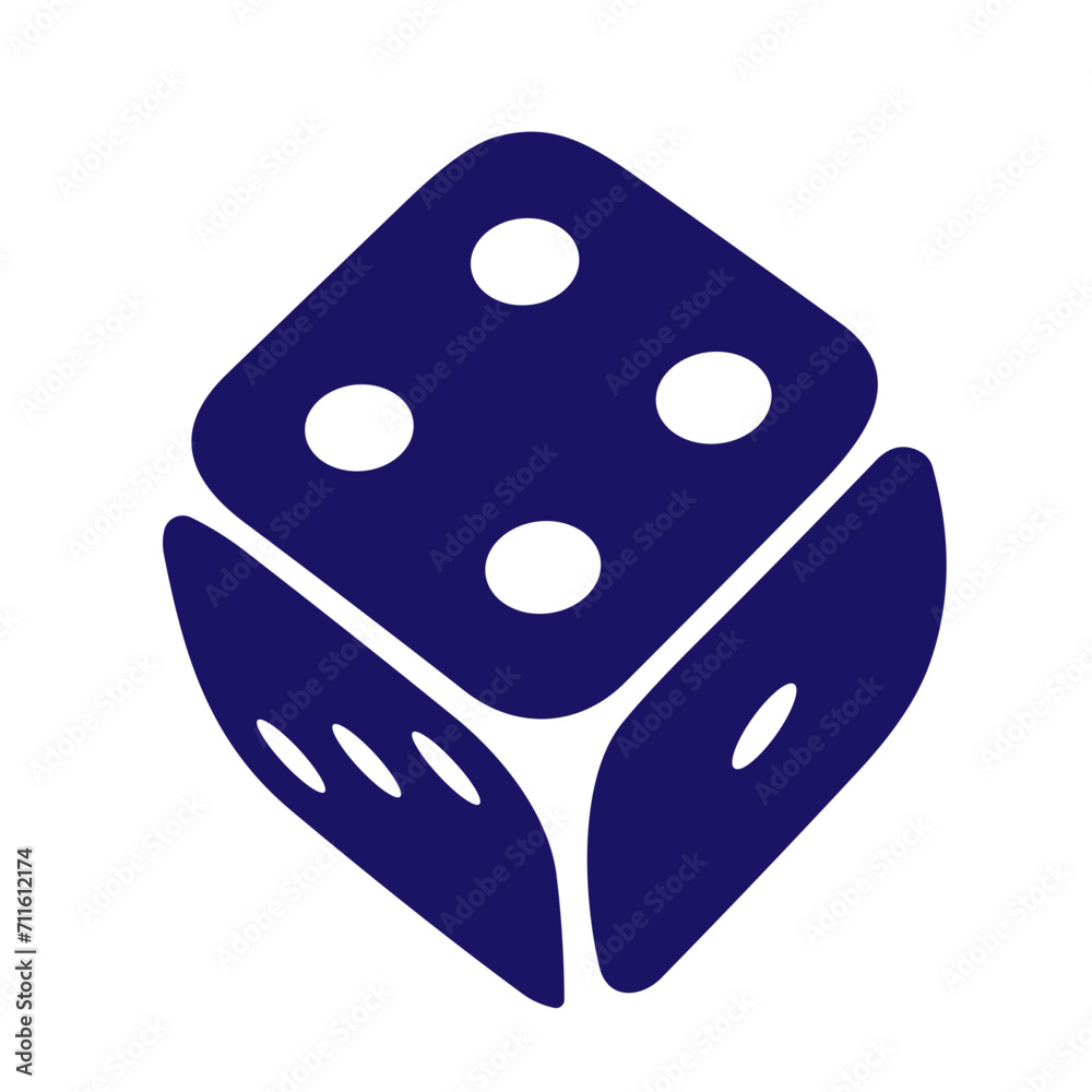 Wall mural set of dice vector design