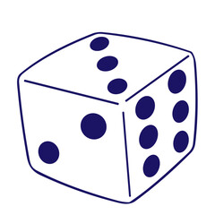 set of dice vector design