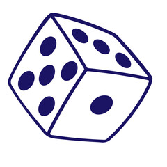set of dice vector design