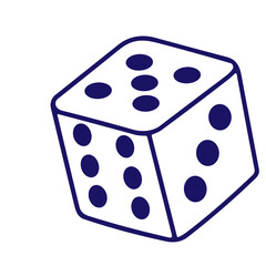 set of dice vector design