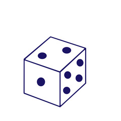 set of dice vector design