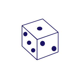 set of dice vector design