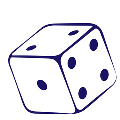 set of dice vector design