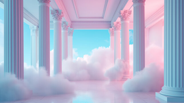 A sanctuary on the cloud Background