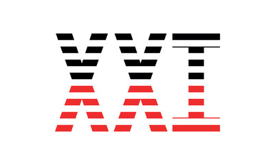 XXI three initial letter iconic line negative space minimal logo design vector template. monogram, abstract, wordmark, business, typography, minimalist, brand, company, flat, modern, unique, simple