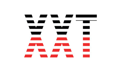 XXT three initial letter iconic line negative space minimal logo design vector template. monogram, abstract, wordmark, business, typography, minimalist, brand, company, flat, modern, unique, simple