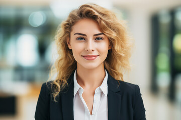 Obraz premium AI generated image of successful confident office worker seo boss big company leader