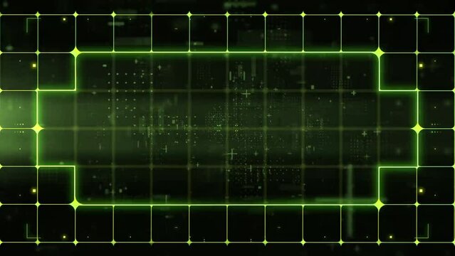 green glitch digital game dashboard
