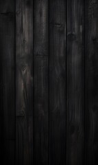 Black wood texture. Dark wooden background with natural pattern