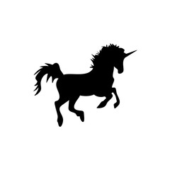 Obraz na płótnie Canvas unicorn silhouette 