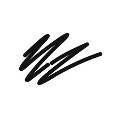 Abstract Scribble Line