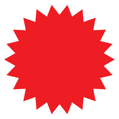 et of vector starburst, sunburst badges. Nine different color. Simple flat style Vintage labels. Design elements. red stickers. A collection of different types and colors icon.